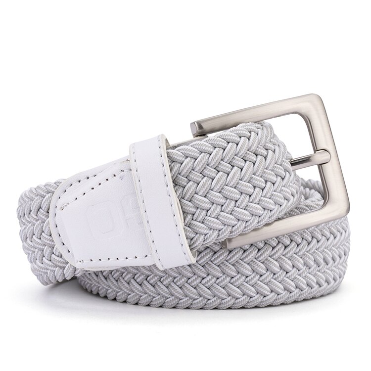 Golf Riem Mannen Geavanceerde Riem Mannen Elastische Pin Gesp Riem Mannen Non-Gesp Riem: white / Xl
