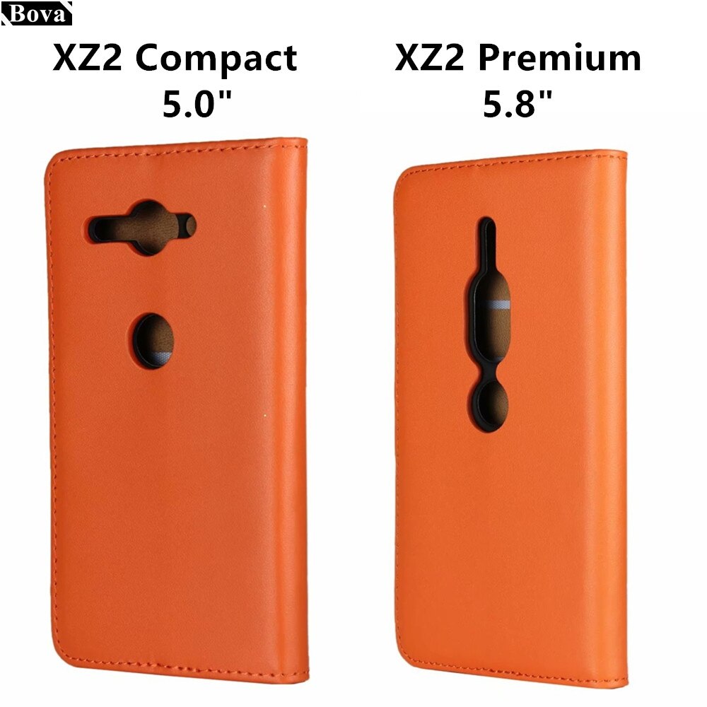 Portemonnee Telefoon Geval Voor Sony Xperia XZ2 Premium 5.8 "Xz 2 Compact 5.0" Kaarthouder Holster Premium Leather flip Cover Case Gg