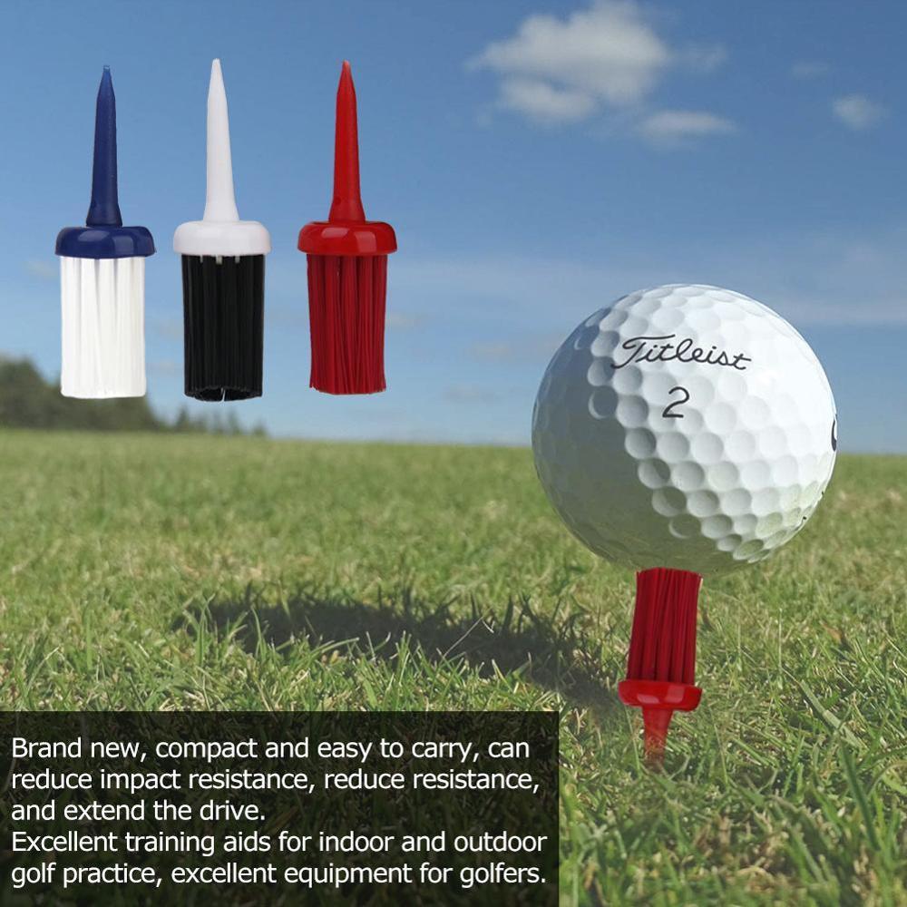 10 stk/pakke golf tee 52mm kugle tee børste plast golf rengøring tee groove gof værktøj rensebørste kølle børste golf tilbehør  l7 g 8