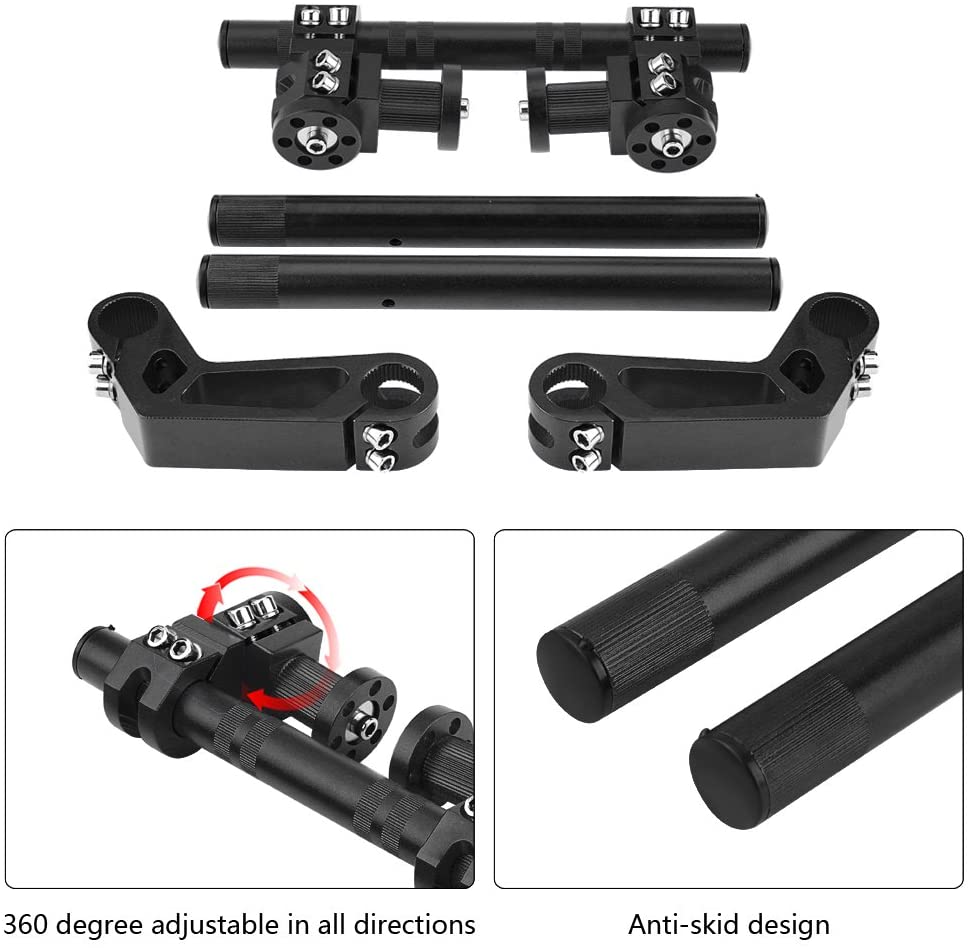 Guidon réglable de moto 7/8 &quot;22mm CNC en aluminium, système de barre de poignée amovible pour Motocross Scooter 125cc pour Pit Bike Dirt Bike
