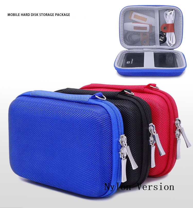 Custodia portatile in EVA per Hardrive e cavi esterni | Protezione leggera | Adatto per WE/Western, Toshiba, Buffalo