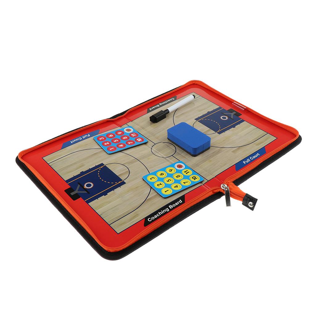 Foldable Basketball Coaching Board Strategy Teaching Clipboard Kit