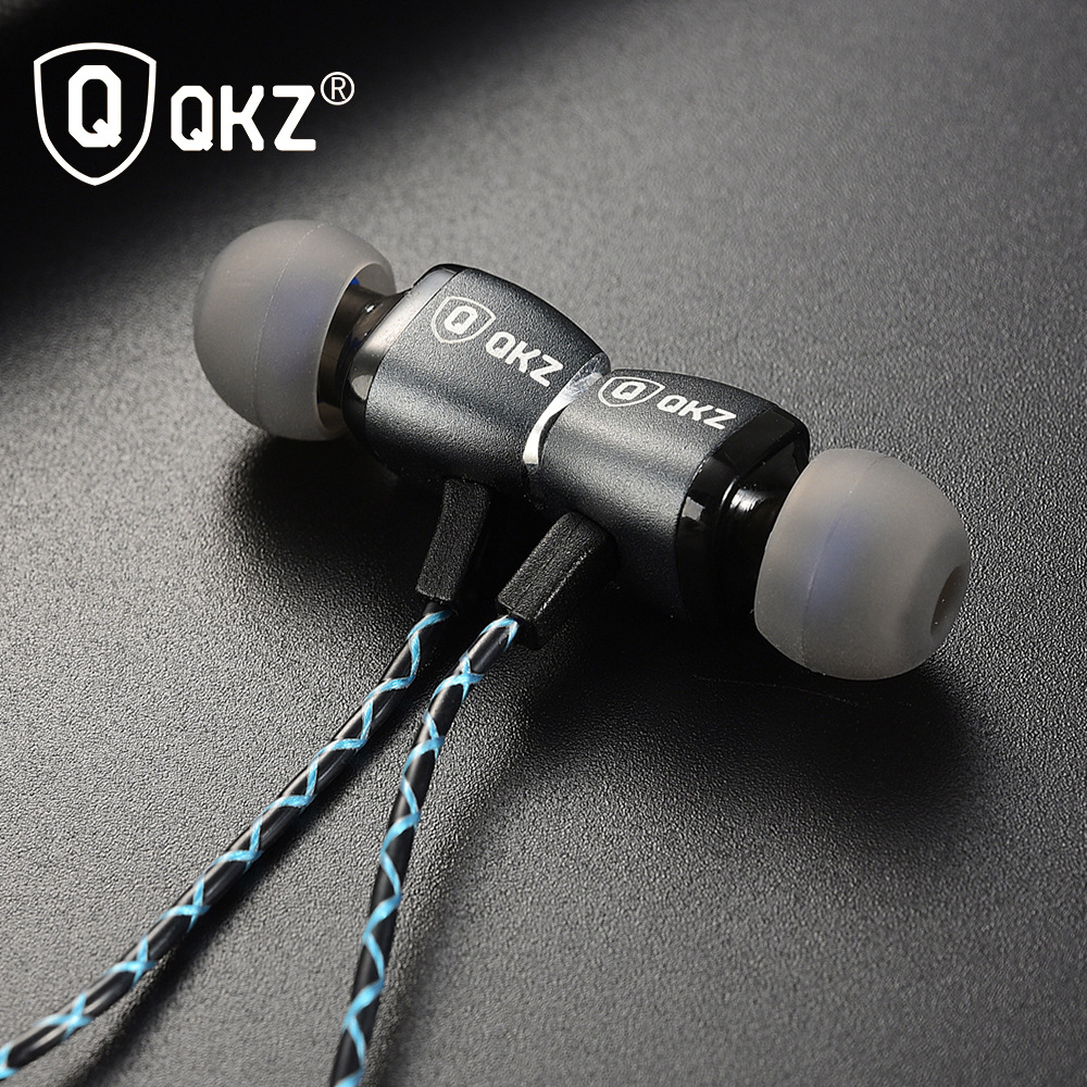 Magnetic Adsorption Earphone QKZ X36M In-ear Wire-controlled Headset Low Music Headphone with Microphone for Calls