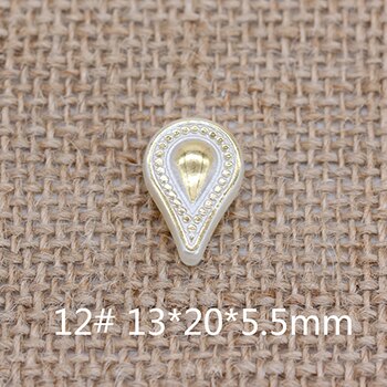 50p blommor sy på flatback abs imitation pärla lös spacer pärlor charm prydnad handarbete halsband örhängen smycken hantverk: No12