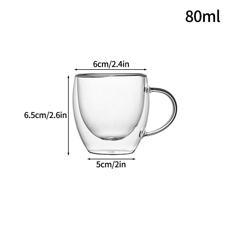 Tazas de café frío, tazas de vidrio estéticas, tazas de café helado, vasos de vidrio, tazas de cóctel, accesorios de escritorio de cocina