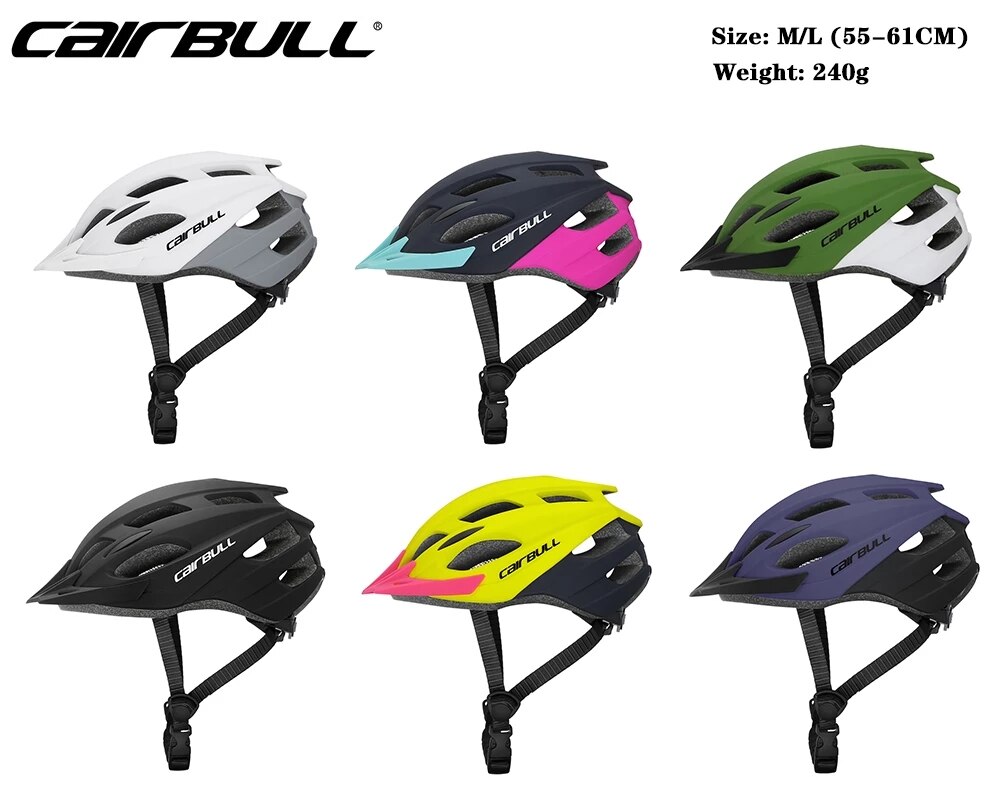 Cairbull Casque De Vélo Visière VTT casque PC + EPS Hommes Femmes loisirs En Plein Air Sport vélo De Route Casque De Vélo Vélo Équipement 55-61cm