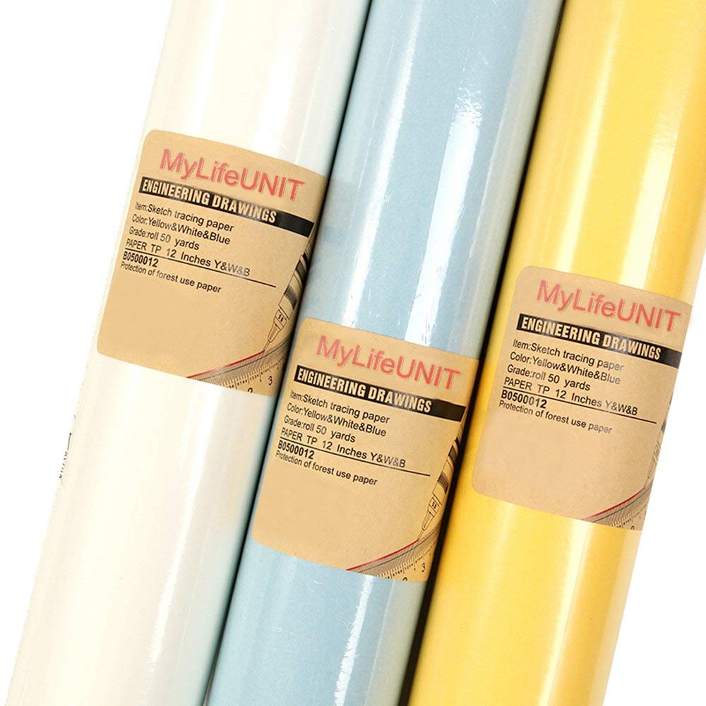 MyLifeUNIT Translucent Sketch Tracing Paper Roll Drawing Hand Painted Paper Mapping Litmus Paper For Multiple types Pens