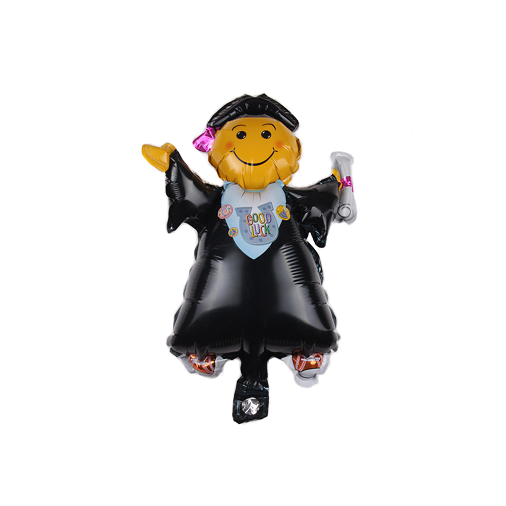 10pcs Mini Good Luck Graduate Foil Balloons Graduation Ceremony Party Decorations Baby Shower Girl Boy Graduation Party Supplies: Emerald