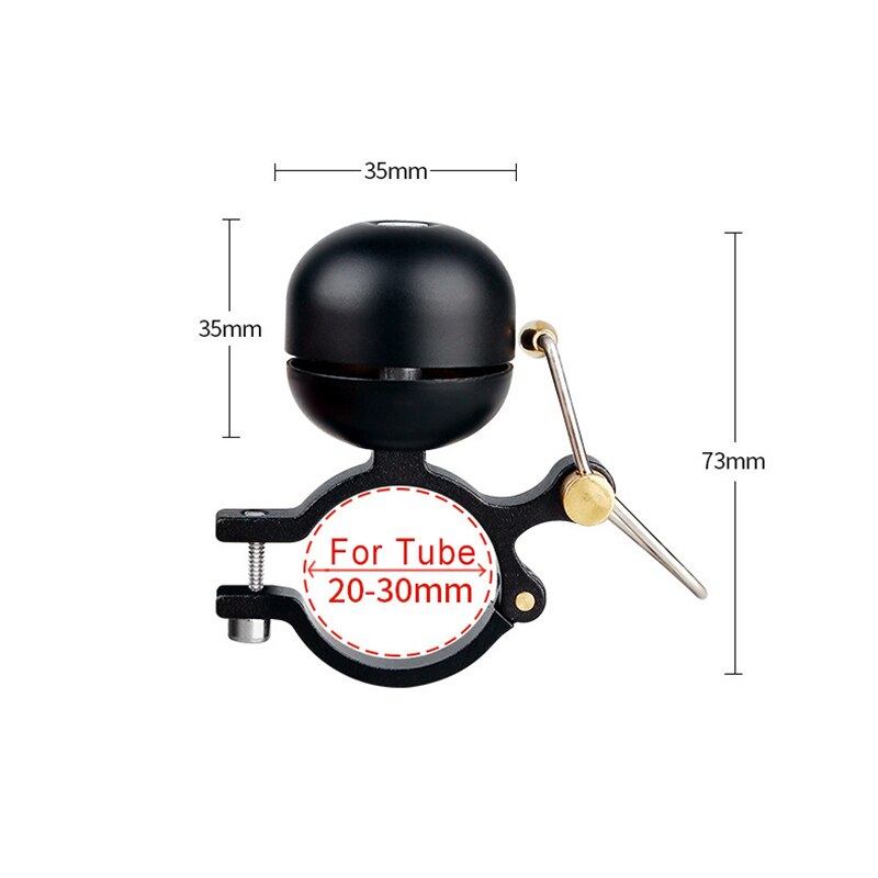 Retro fietsbel koperen fietsstuurbel ring luid geluid fiets claxon alarm accessoire
