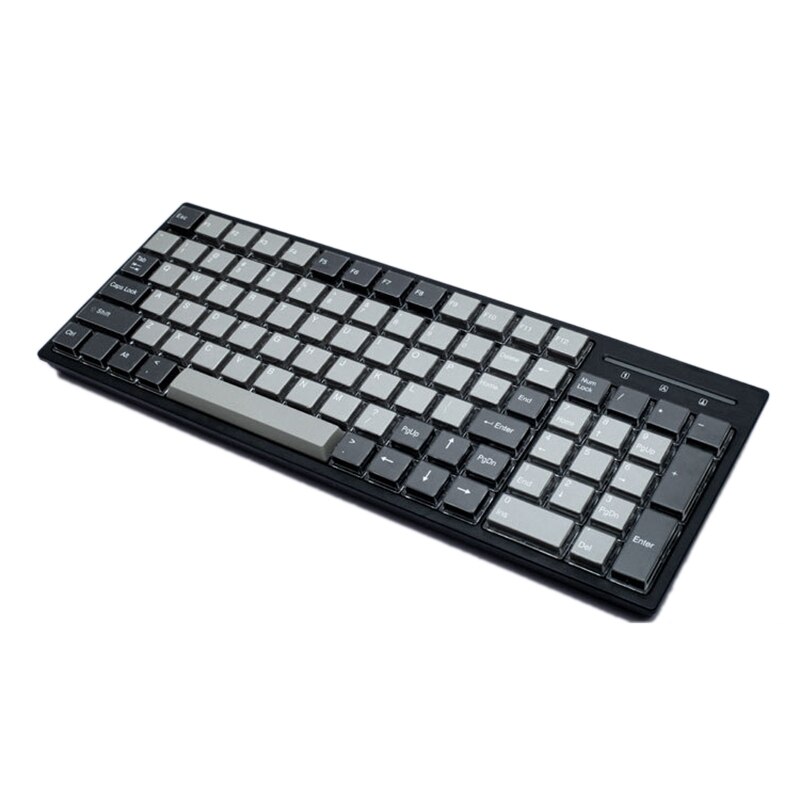 All in One Industrial Keyboard Desktop Laptop USB Half Cap Key Wired Keyboard Small Keyboard Industrial Key
