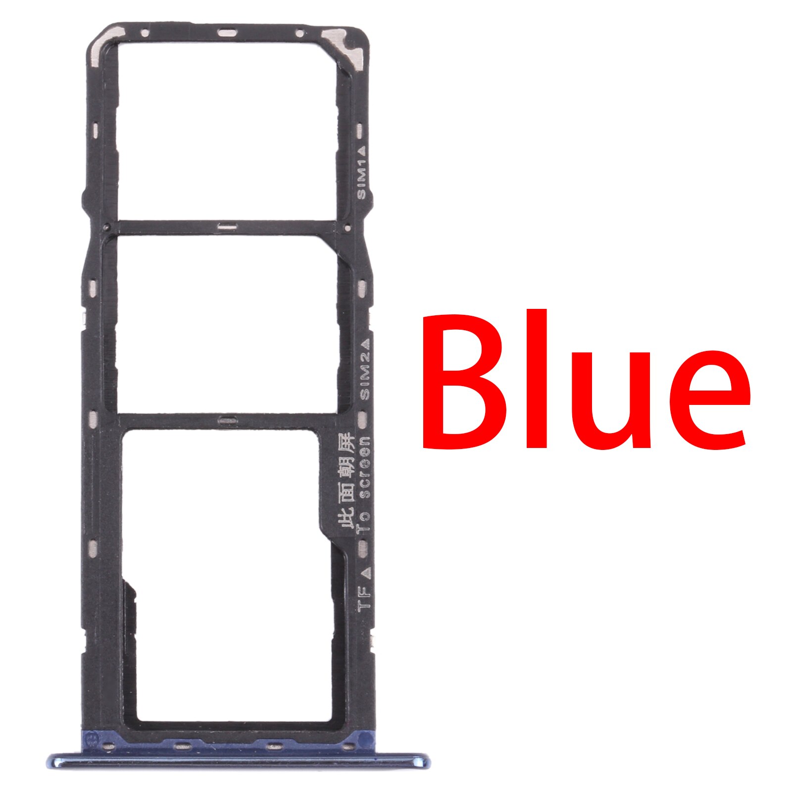SIM Card Tray + SIM Card Tray + Micro SD Card Tray for Huawei Y6 ): Blue