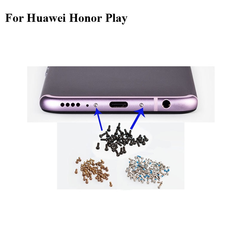 2 pz per Huawei honor giocare a cor-AL00 Buttom Viti molo Custodia Vite chiodo virare per honor giocare a honor gioco Telefoni cellulari e Smartphone