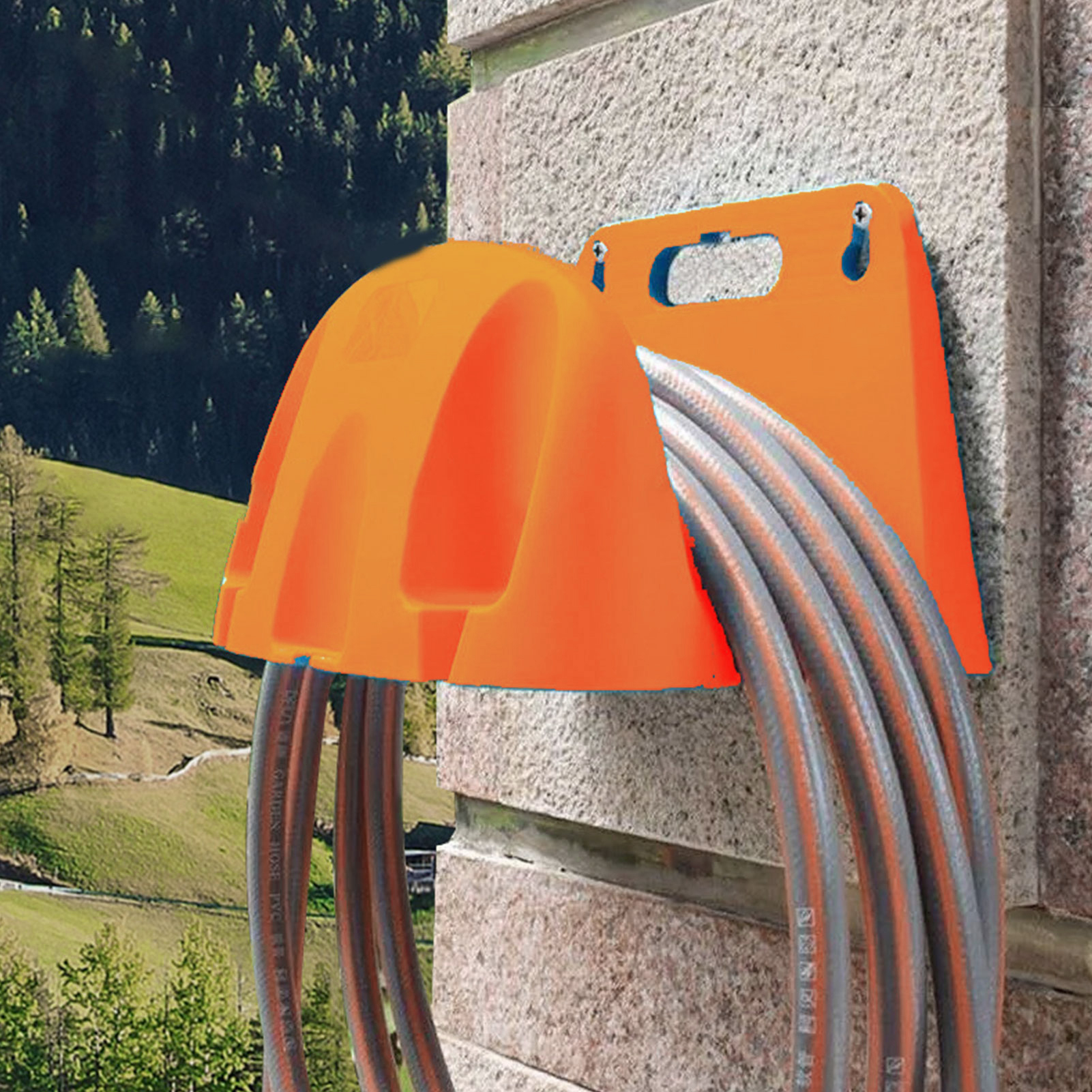 Schlauchhalter zur Wandmontage, langlebige Schlauchhaken, Schlauchhalter aus Metall, robuste Wasserschlauchhalter, Schlauch-Organizer, Aufbewahrungshalter
