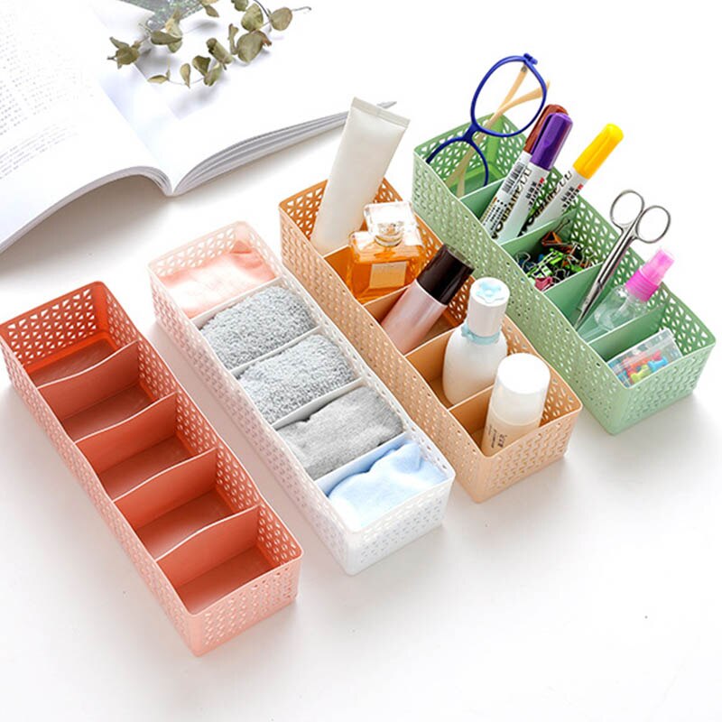 Garderobe Opbergdoos Plastic Sokken Beha Ondergoed Organizer Divider Hollow Cosmetische Container Multifunctionele