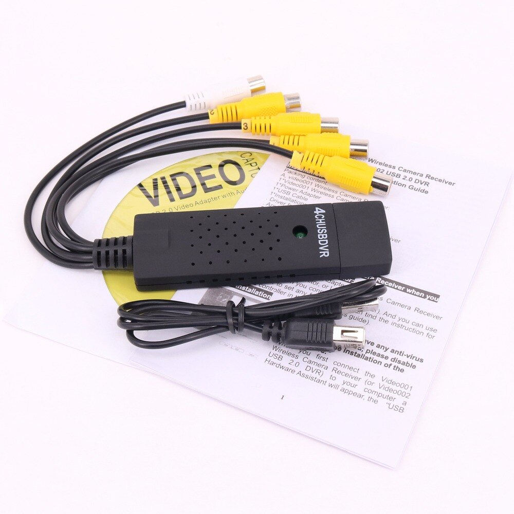 4 kanals usb 2.0 usb video capture grabber kort til vhs til dvd optager capture adapter