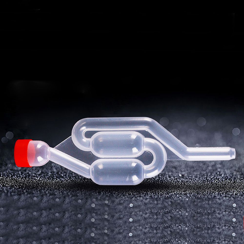 Zelfgemaakte Wijn Vent Air Lock Uitlaat One-Way Home Brew Wijn Gisting Luchtsluis Terugslagklep Water Verzegelde Kleppen Plastic air Lock