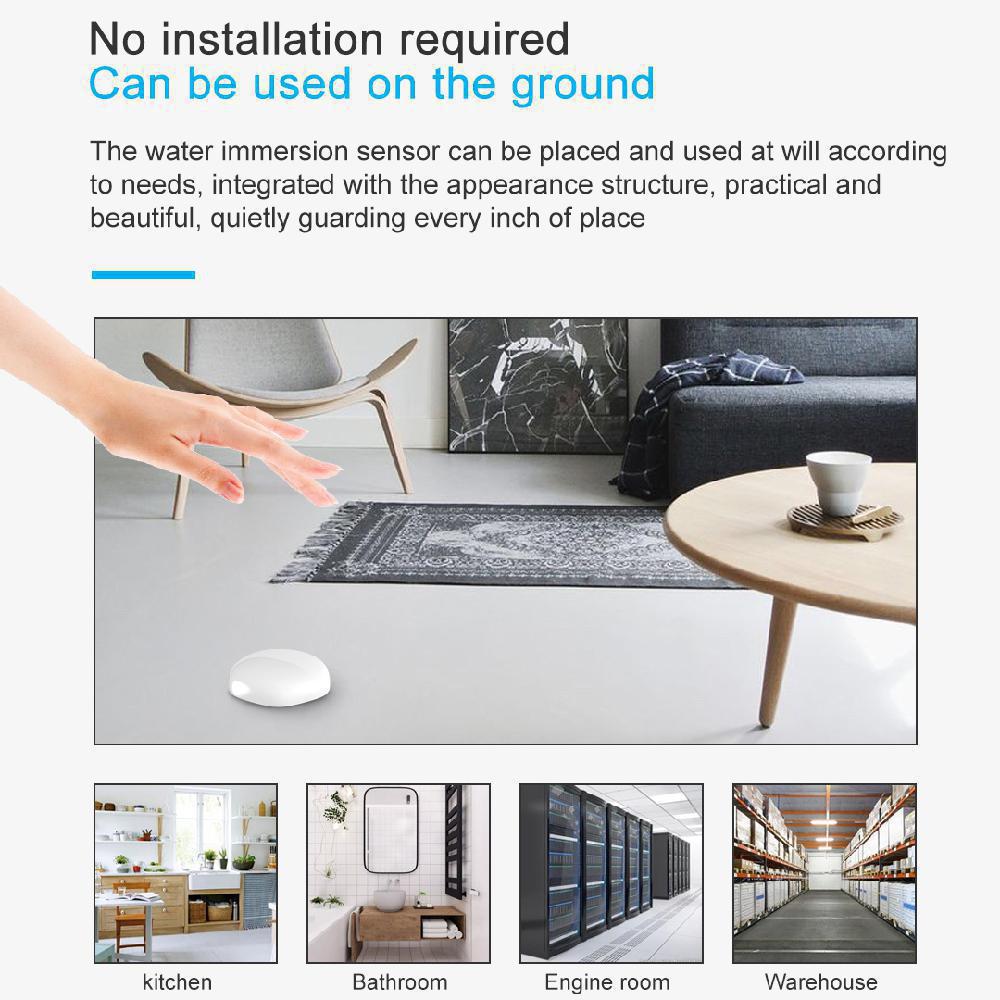 Smart WiFi Water Leakage Leak Detector Alarm Wireless Flood Leak Sensor