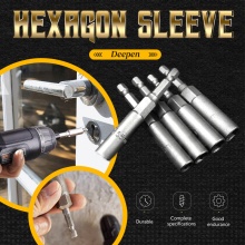 Hex Socket Sleeve Nozzles Nut Driver Set Screwdriver Deepen the wind batch head electric drill pneumatic screwdriver wrench nut