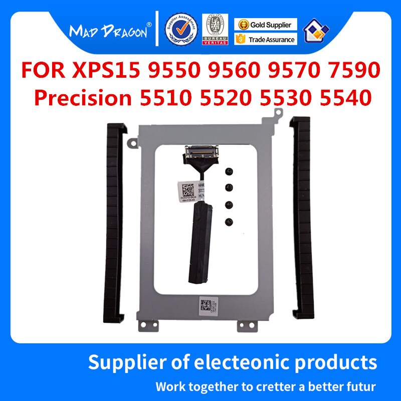 Hard Drive Bracket Caddy HDD Disk Drive cable For Dell Precision 5510 5520 5530 XPS15 9550 9560 9570 7590 0XDYGX 0k0k71 03FDY3