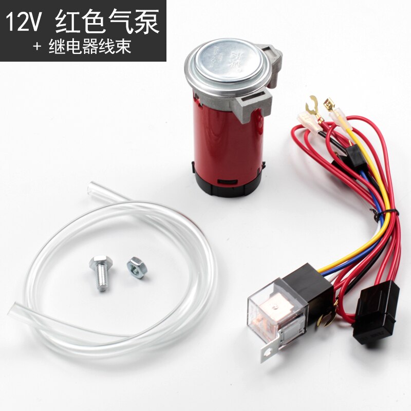 FARBIN Mini Air Compressor 12V/24V for Air Horns Super Loud Trumpet Replacement Air Pump Car Horn Accessories Compressor: FB-S10RW-12V