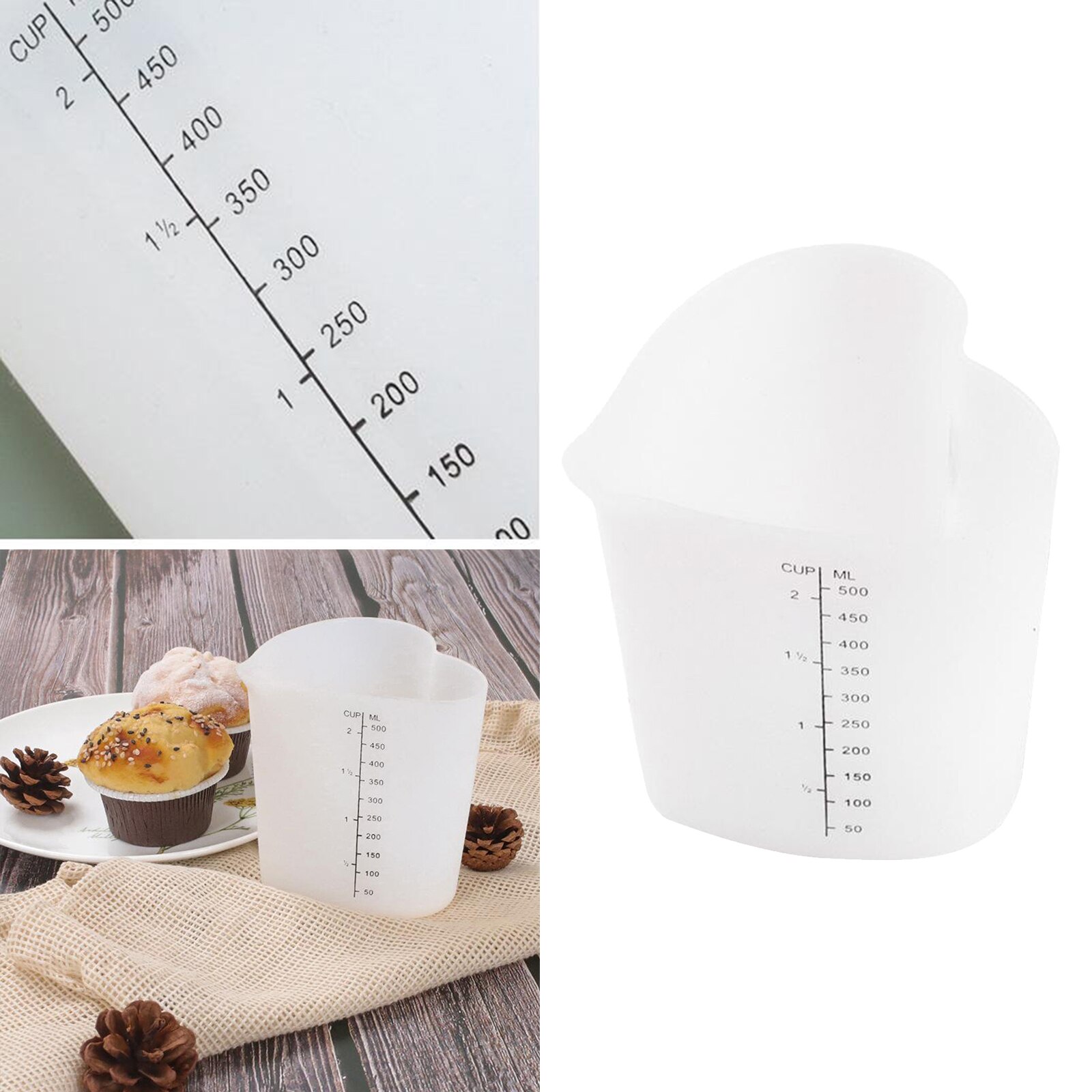 Kitchen Baking Measuring Cups Measuring Tools with Scale Durable Measuring Cup Tool Cups