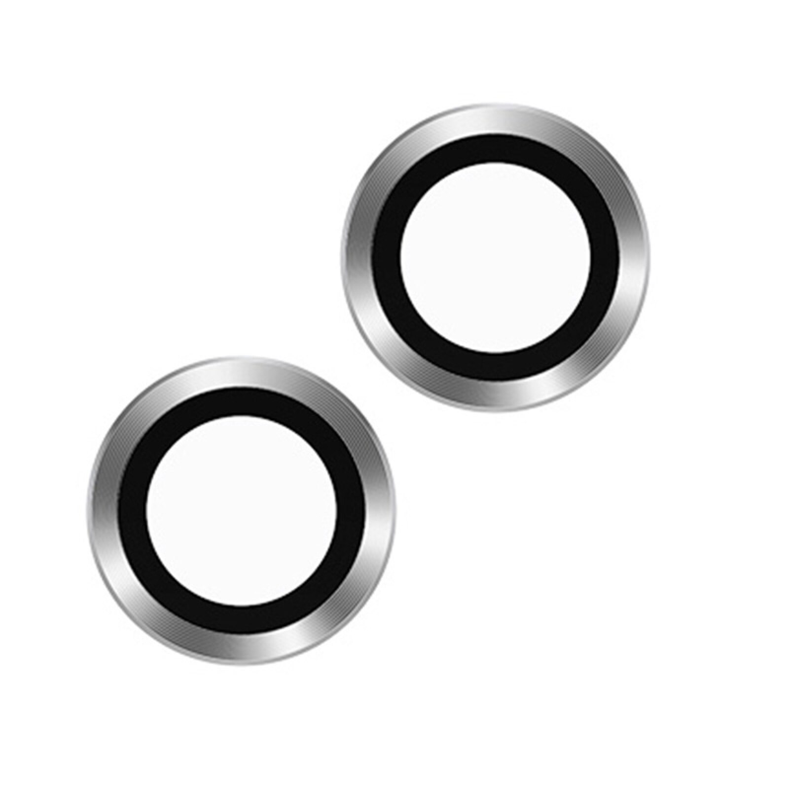 TOTUDESIGN AB-061 Golden Shield Series Metal Frame Camera Lens Film For iPhone 13 mini / 13: Zilver