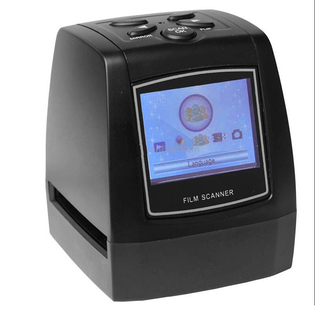 5MP 35Mm Negatieve Film Dia Viewer Scanner Usb Digital Color Photo Copier Met (Alleen Eu Plug)