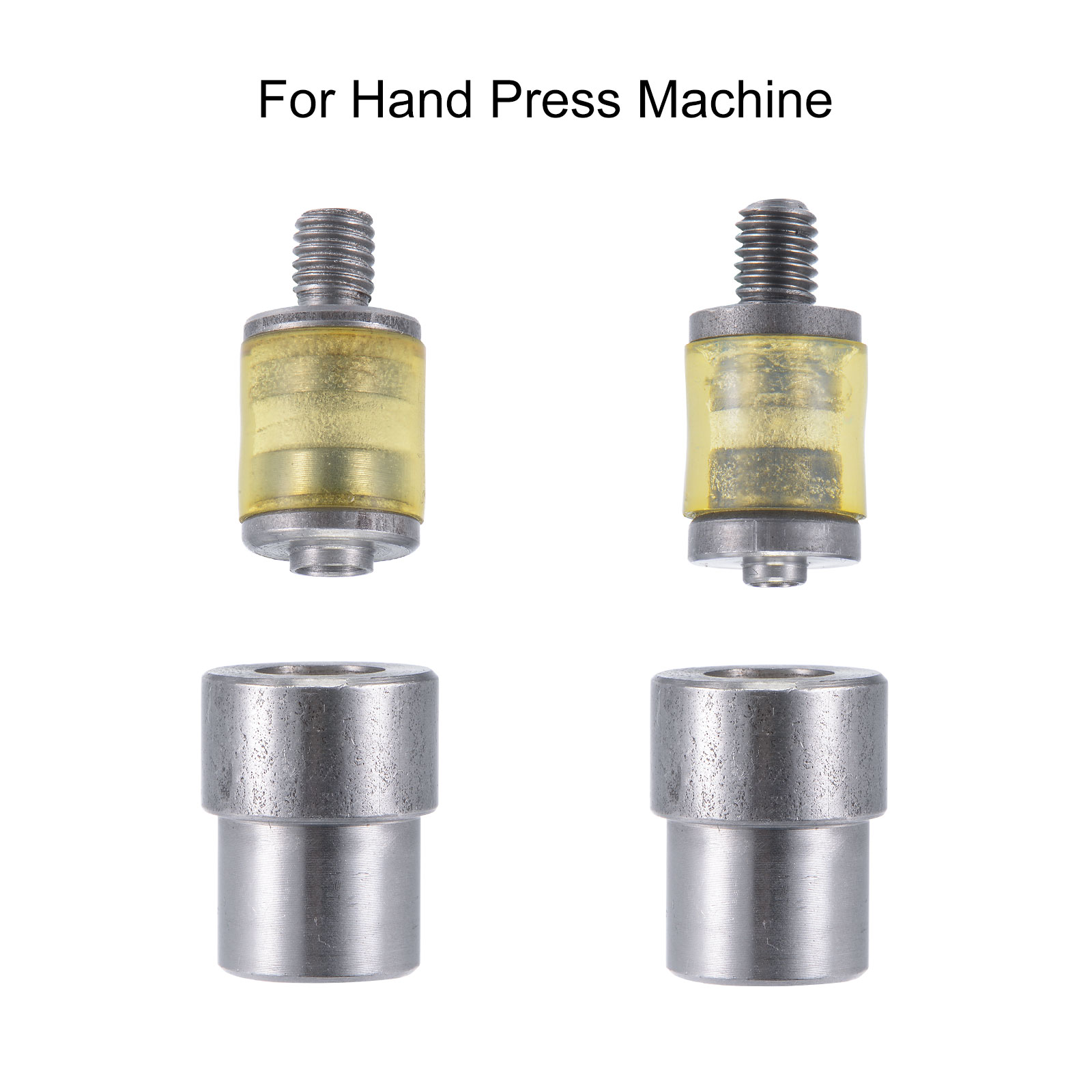 Uxcell Hand Press Machine Stud Set 12mm No-Sew Button Fasteners Dies M8 Thread