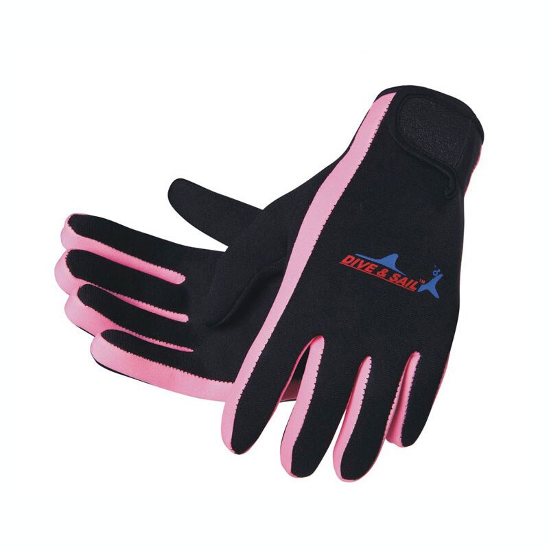1.5mm neopreen handschoenen 3 kleuren roze geel blauw vijf vinger duiken handschoenen