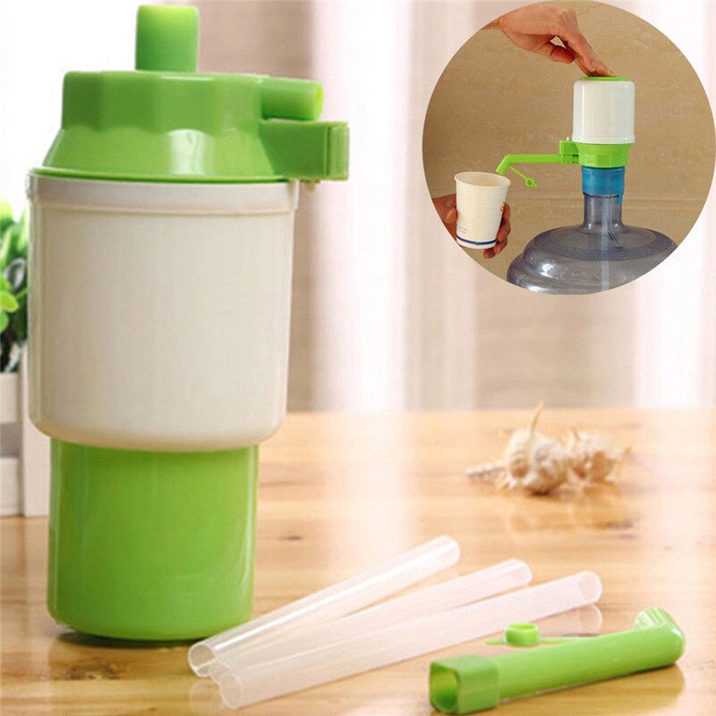 Prensa Manual de agua potable embotellada de 5 galones, tubo extraíble, innovador dispensador Manual de acción de vacío