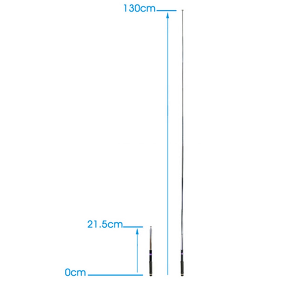 Telescopic Antenna Two-way VHF single band 21.5-130cm Portable SMA-male