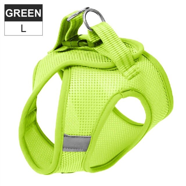 Harnas strepen verstelbaar super kattenharnas ademend jack zacht en comfortabel harnas met reflecterend xs oranje raster: 11