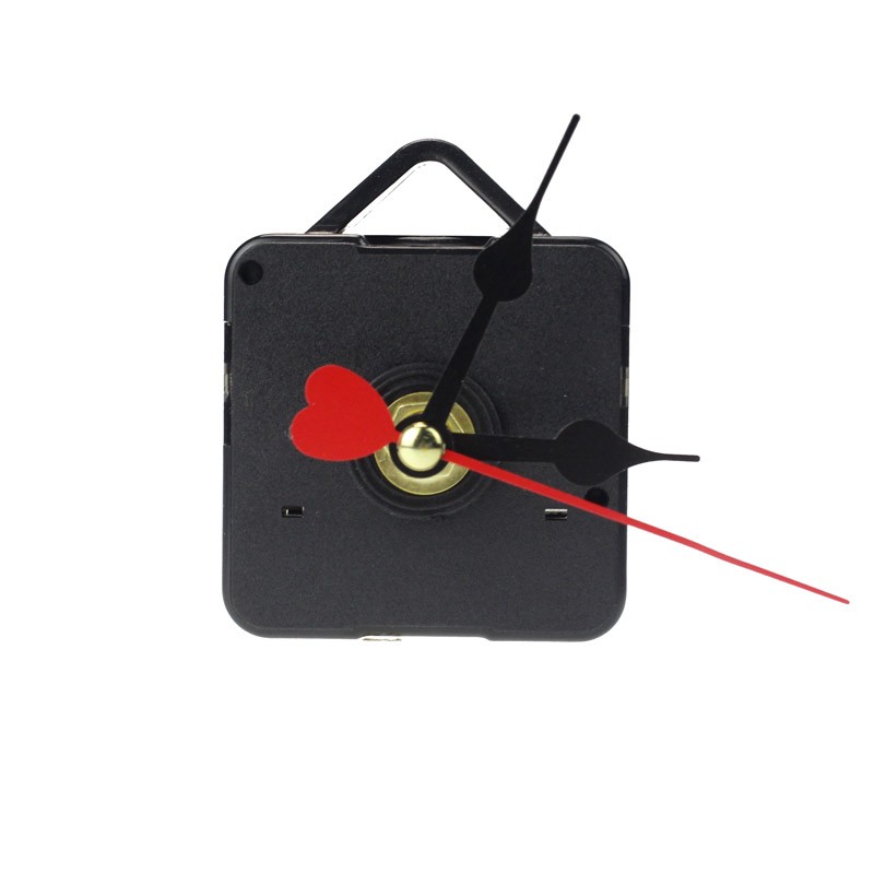 Red Heart Hands DIY Quartz Wall Clock Movement Mechanism Repair Parts