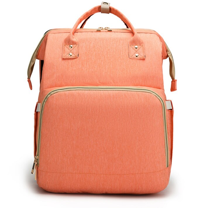 Bleie babyposer med seng mamma bag vanntett nylon barsel bleie mamma ryggsekk baby pleie stelleveske til babypleie: A10
