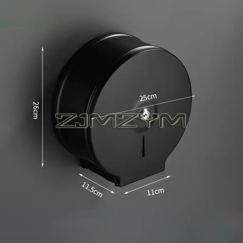 Organizador de papel de parede para banheiro, aço inoxidável, grande rack de tecido, casa, hotel, rolo de papel higiênico, suporte com trava: Cinza claro