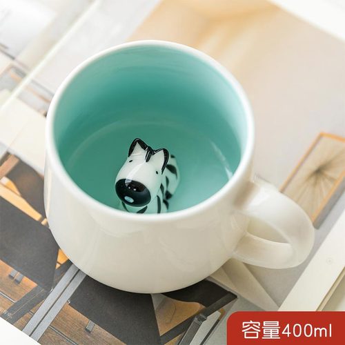 Cute Coffee Cup and Saucer European Tea Set Ceramic Cup and Saucer Set Bone China Idea Coffee Cup DD60CS: Zebra