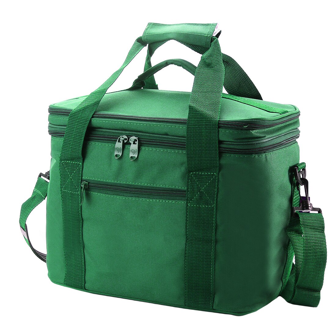 Emarald Thermal Cooler Insulated Lunch Bag For Kid School Work Picnic Large Capacity Men Handbag Thermo Food Bags Lunch Box: Green