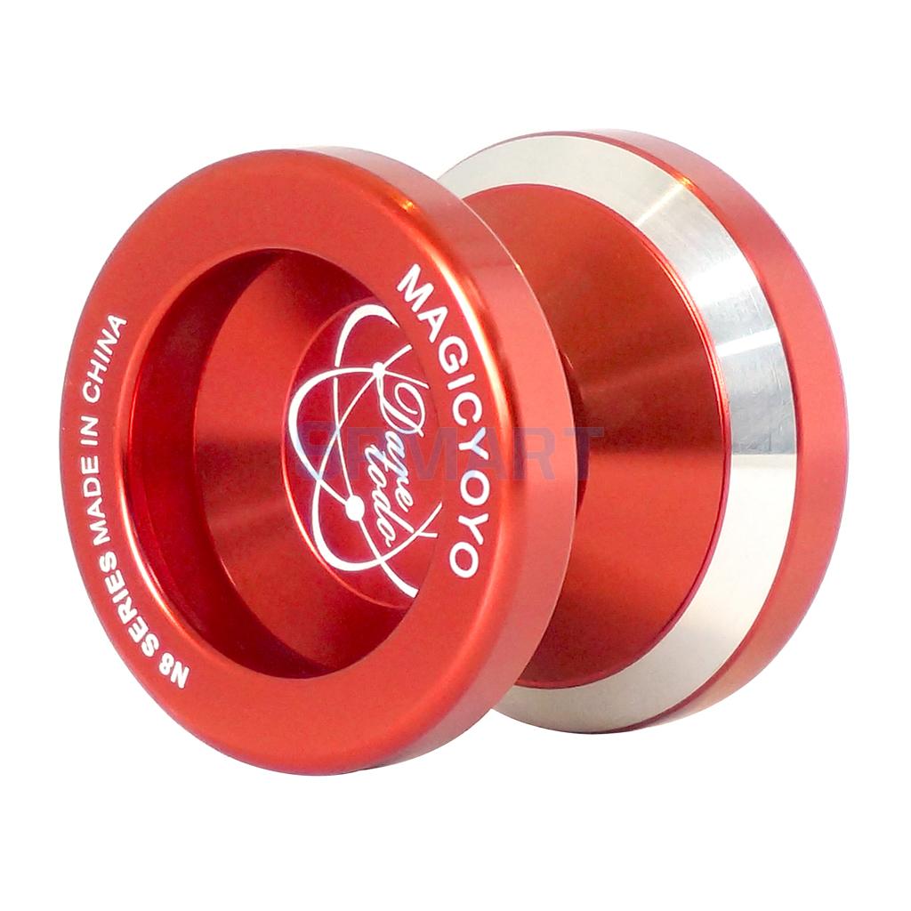 Ioiô profissional n8/t5/t6, liga de alumínio, brinquedo de truque, para jogar com esferas: N8 Red