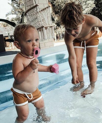 Toddler kort spædbarn baby dreng kid strikkede pits afslappet rene bukser sommer børn strand korte tøj 1-4 år