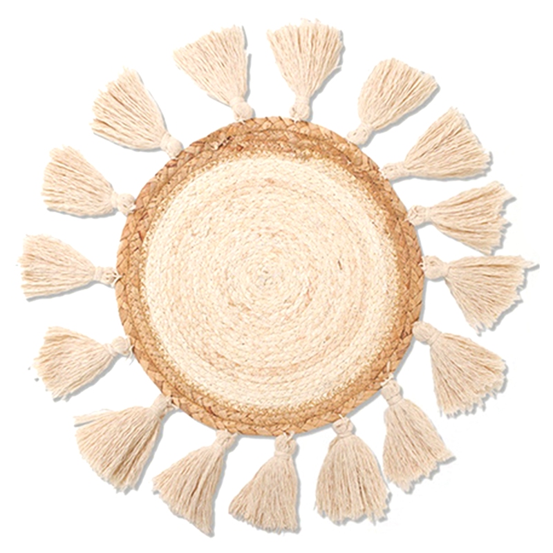 30Cm Macrame podstawki mata na kubki tkane dekoracje ścienne kosze ścienne wiszące małe Boho ściana artystyczny dom dekoracje: Default Title