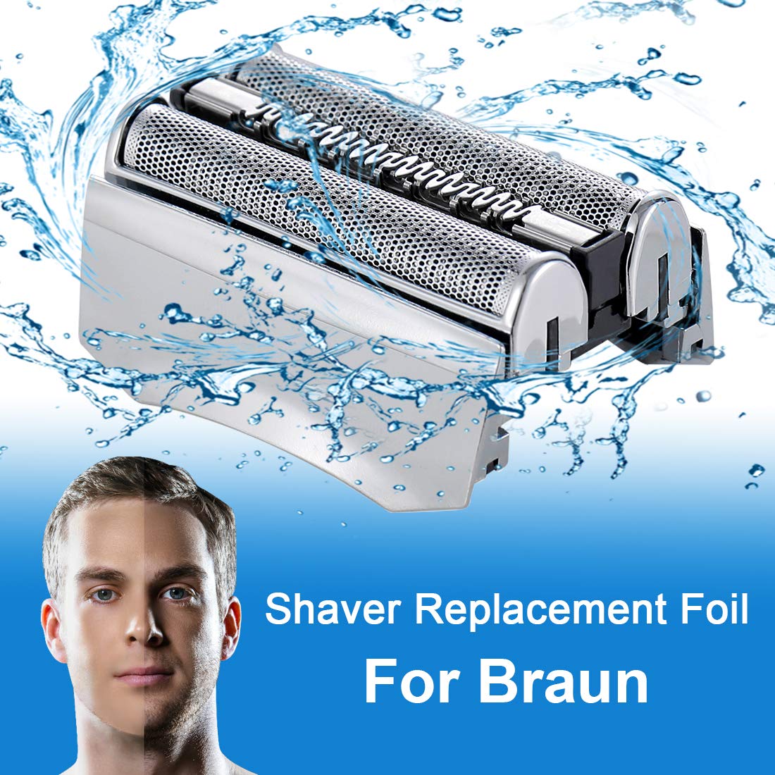 Pièce de rechange pour rasoir, feuille de coupe 70S, pour Braun série 7 70S, tête de Cassette