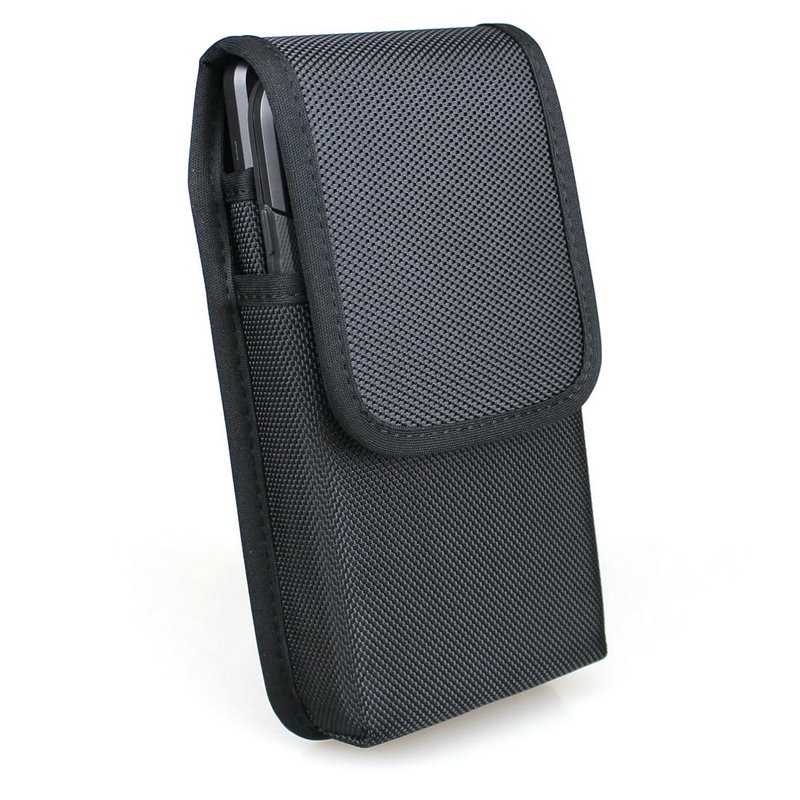 Verticale Dubbele Mobiele Telefoon Taille Pack Met Lussen Voor Iphone Xs Max /Samsung Note 9 /Huawei Nylon holster Dual Telefoon Pouch