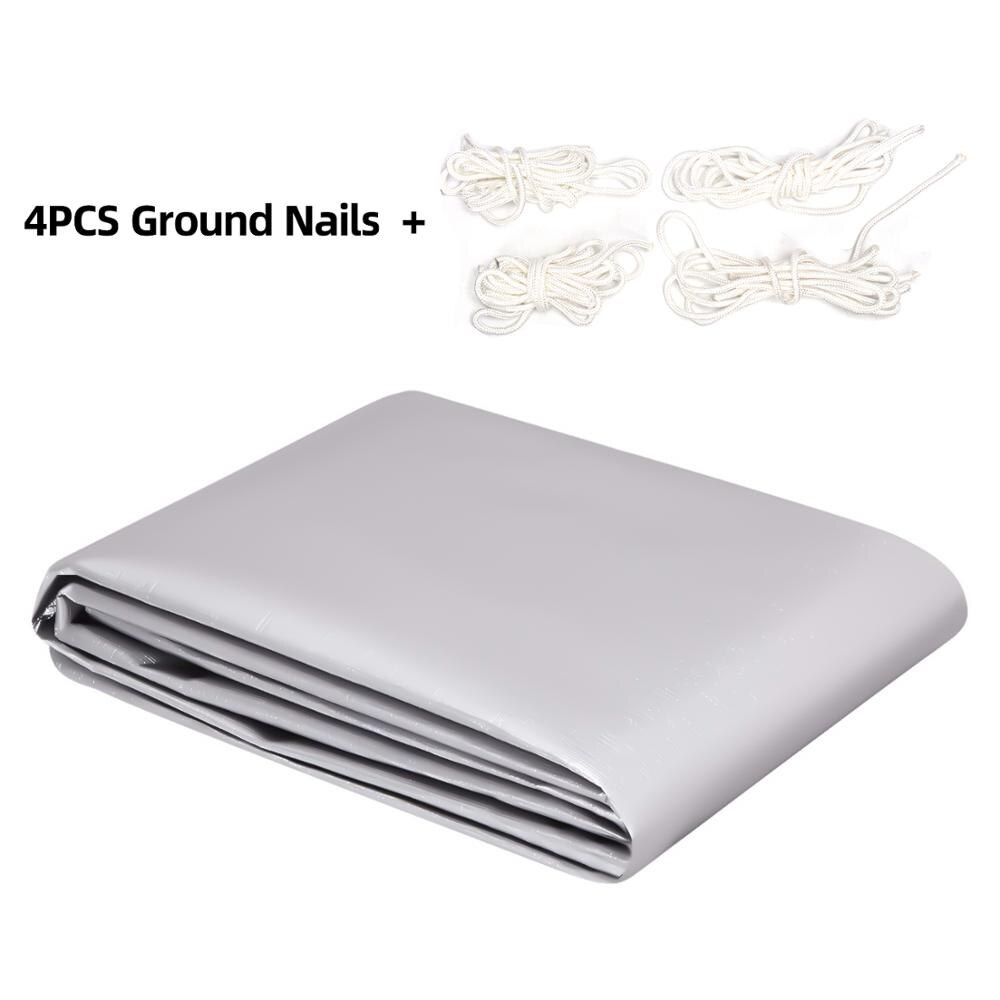 2x2.05M Caravan Privacy Screen Car Side Awning Rooftop Tent Sun Shelter Shade SUV Camping Canopy Outdoor Tents Accessories Kit: Default Title