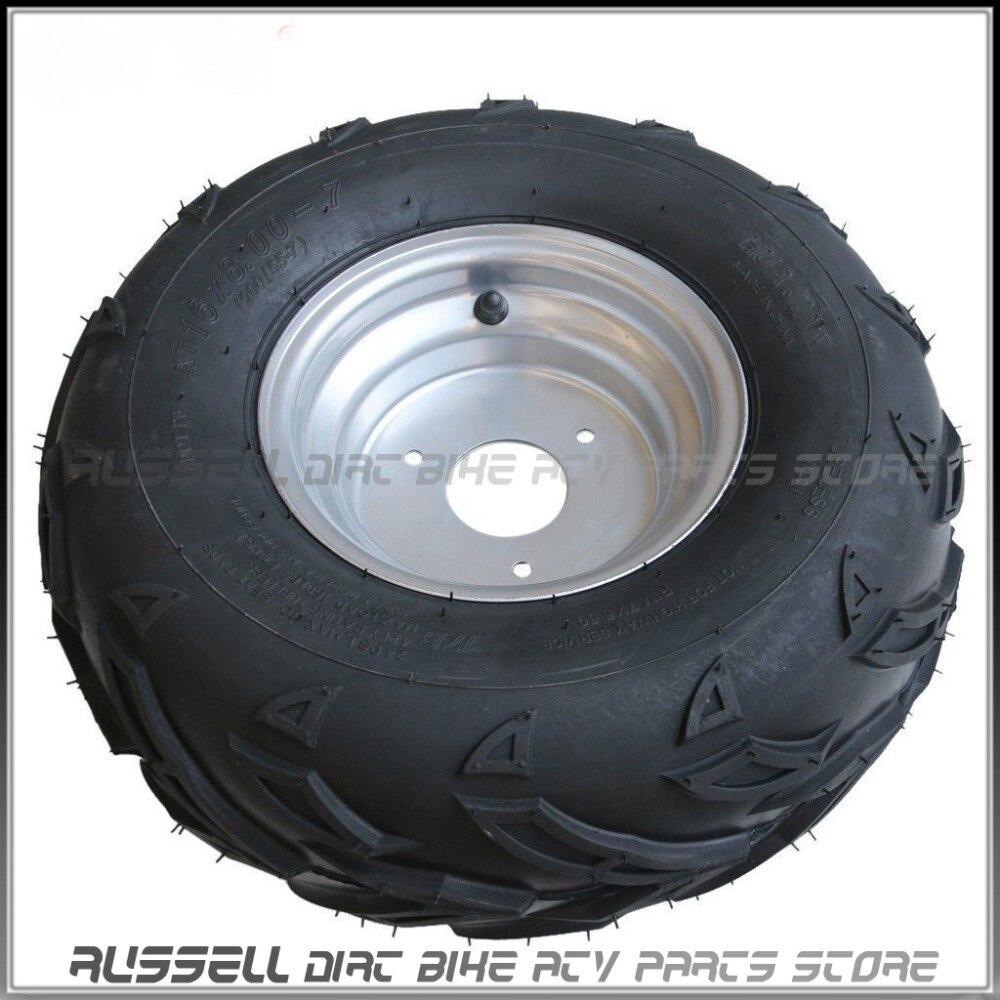 16x8-7 Tyre Tire & rim Wheel For ATV Quad SunL-110cc ATV Front Rear Wheel Taotao 125cc Go Kart