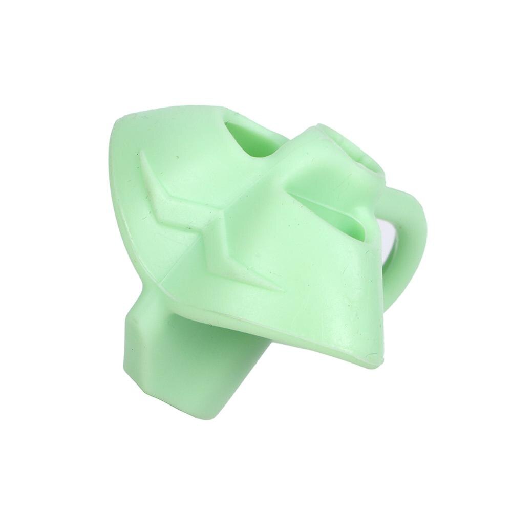 Outil de prise en main d'écriture 3 doigts crayon prise Corrective enfants débutants stylo en Silicone écriture aide montage Position correcte du doigt: green