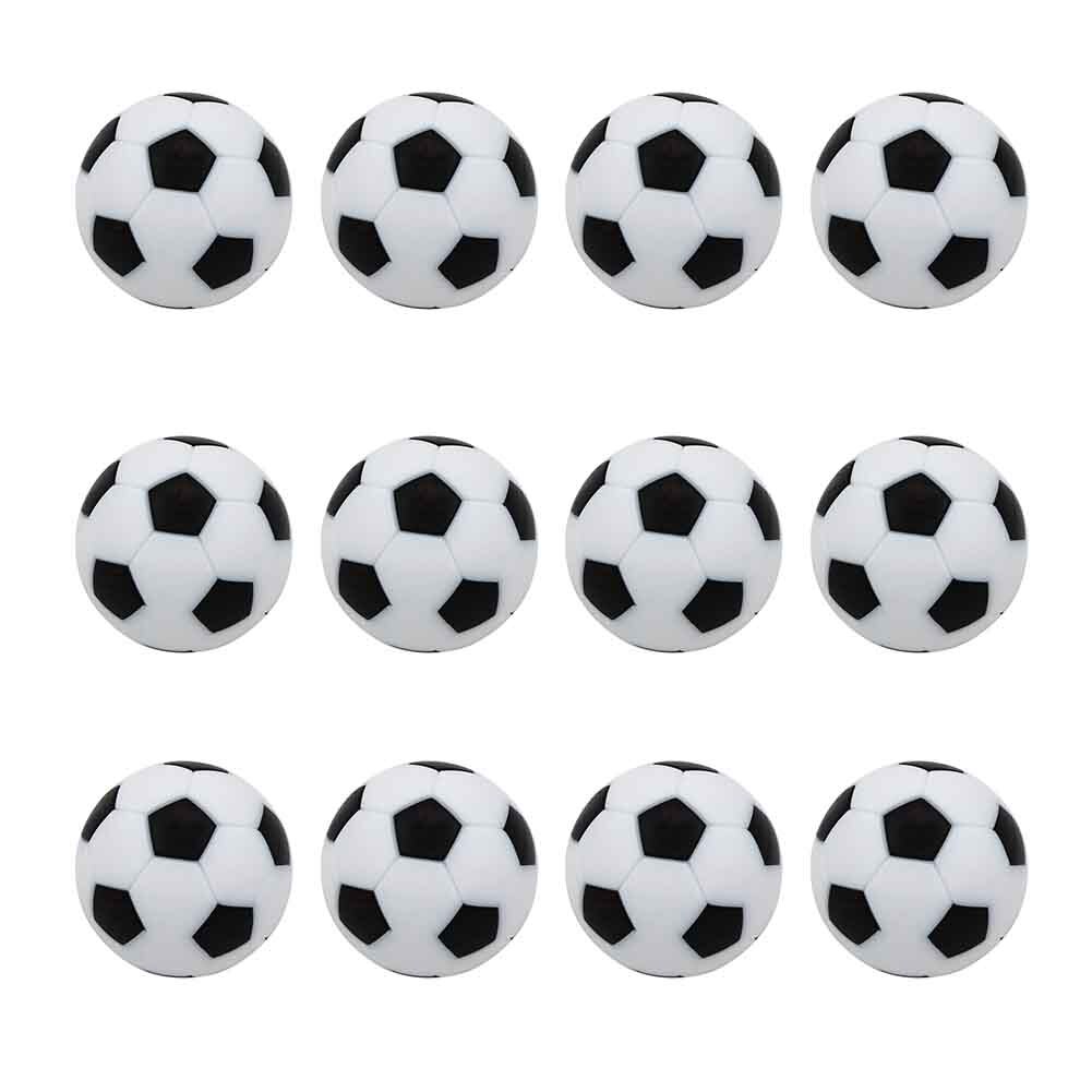 12pcs Replacement Ball Mini Soccer Accessories Table Football Set For Kids Durable Round Activity Entertainment Indoor Game