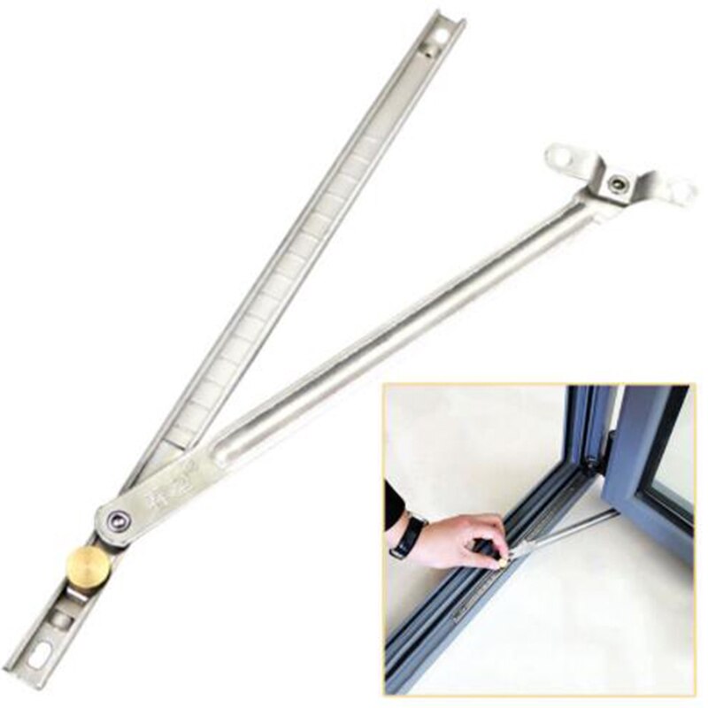 2PCS/Set Stainless Steel Telescopic Safety Window Wind Bracing Bracket Door And Window Strut Stopper Hardware Accessories