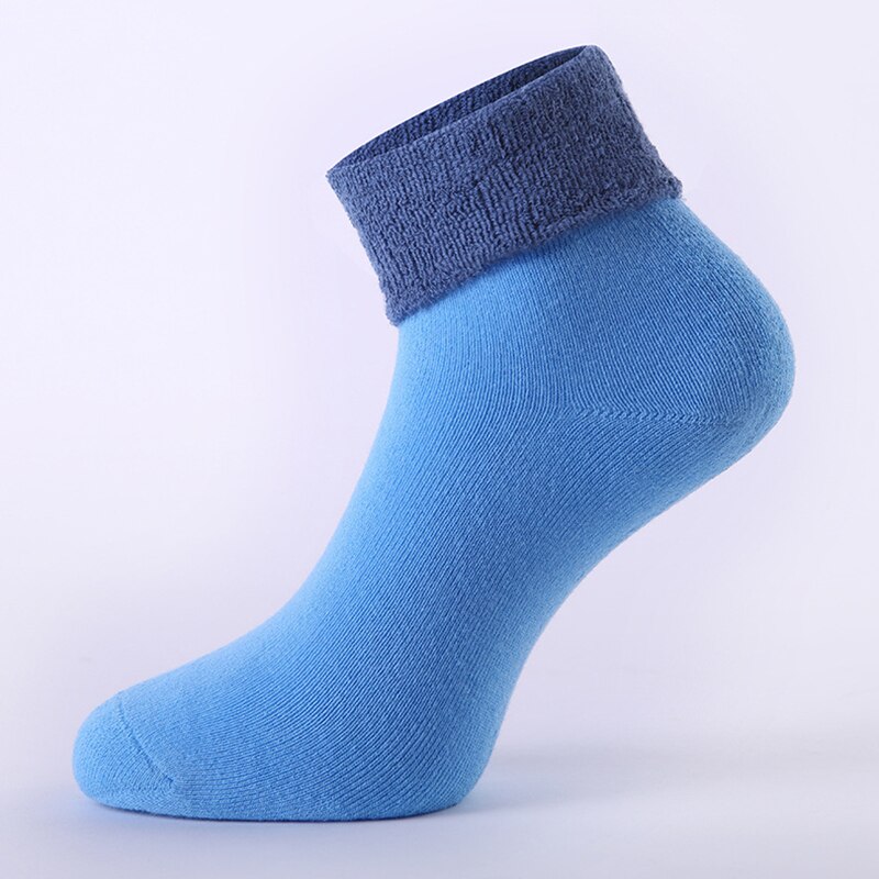 Vrouw Sokken Katoen Medium Dikte Handdoek Bodem Sportsokken Voor Vrouwen Active Wear Soft Comfy Wandelen Athletic Sokken: blue