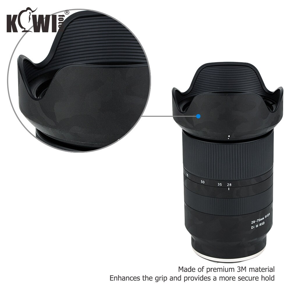 Anti-Scratch Lens Cover Film For Tamron 28-75mm f/2.8 Di III RXD A036 Lens &amp; Lens Hood Anti-Slide Skin 3M Sticker Shadow Black