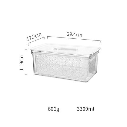 réfrigérateur alimentaire conteneurs de stockage avec couvercles cuisine stockage joint réservoir en plastique séparé légumes fruits frais boîte grand Ml: B2